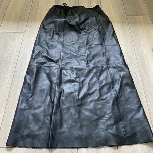 Margaret Godfrey Leather Maxi Skirt Size 10